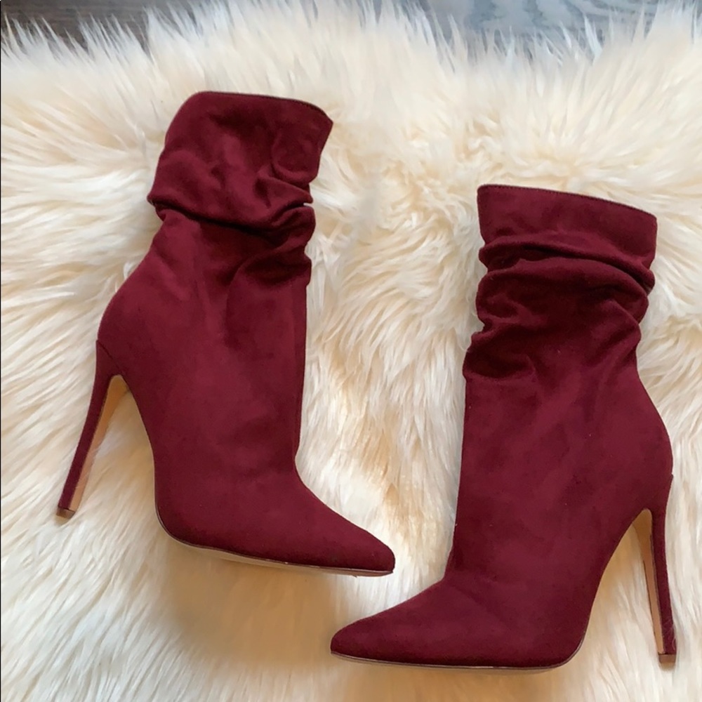 Burgundy Booties